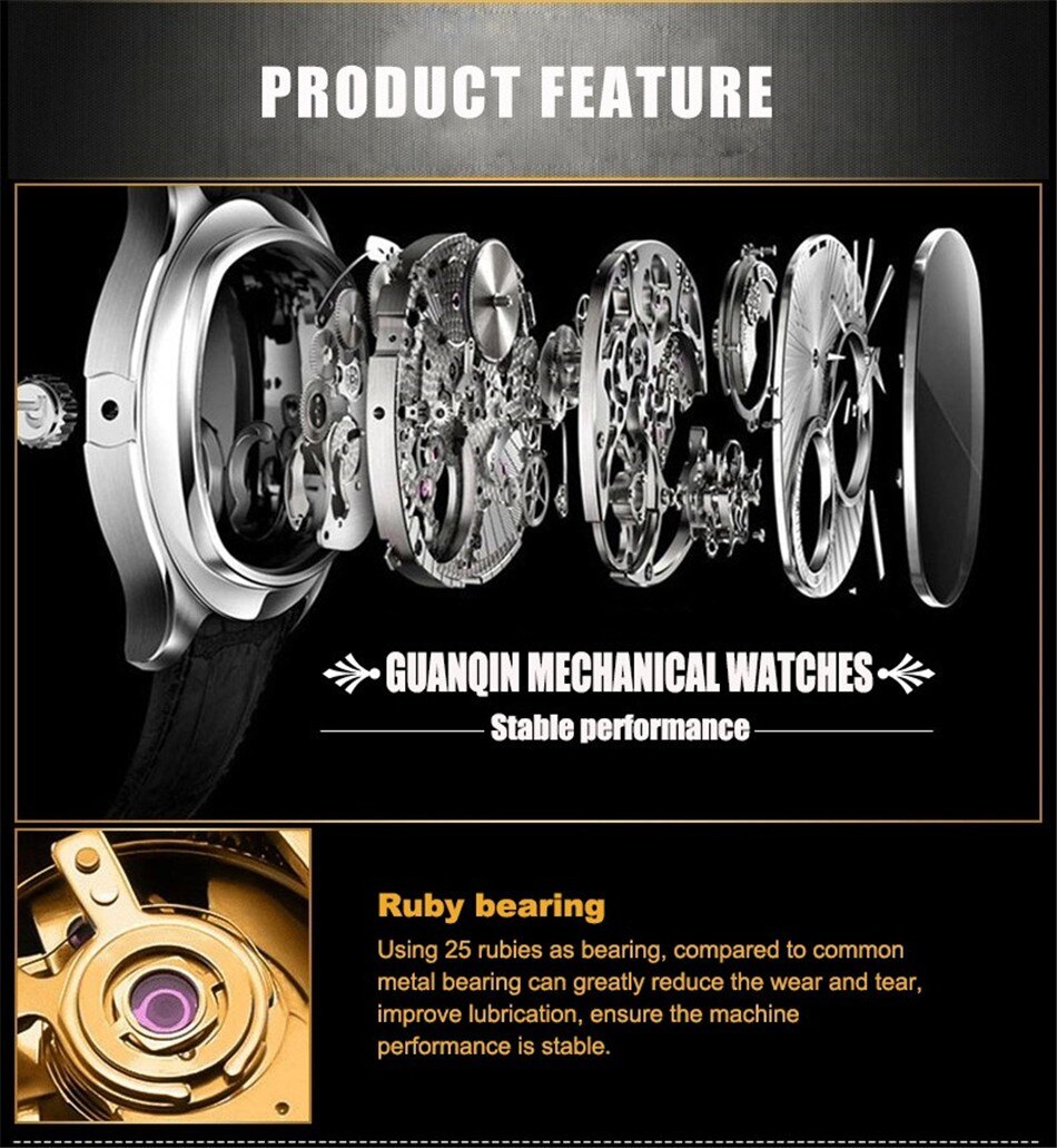 Sport Watch Men Waterproof 200M Mechanical Watch Men Automatic Wind GUANQIN 2020 Top Brand Luxury Date Week Luminous Function Sport Watch Men Waterproof 200M Mechanical Watch Men Automatic Wind GUANQIN 2020 Top Brand Luxury Date Week Luminous Function