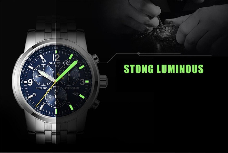 Sport Watch Men Waterproof 200M Mechanical Watch Men Automatic Wind GUANQIN 2020 Top Brand Luxury Date Week Luminous Function Sport Watch Men Waterproof 200M Mechanical Watch Men Automatic Wind GUANQIN 2020 Top Brand Luxury Date Week Luminous Function