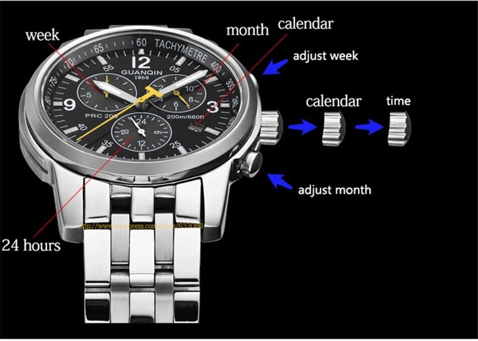 Sport Watch Men Waterproof 200M Mechanical Watch Men Automatic Wind GUANQIN 2020 Top Brand Luxury Date Week Luminous Function Sport Watch Men Waterproof 200M Mechanical Watch Men Automatic Wind GUANQIN 2020 Top Brand Luxury Date Week Luminous Function