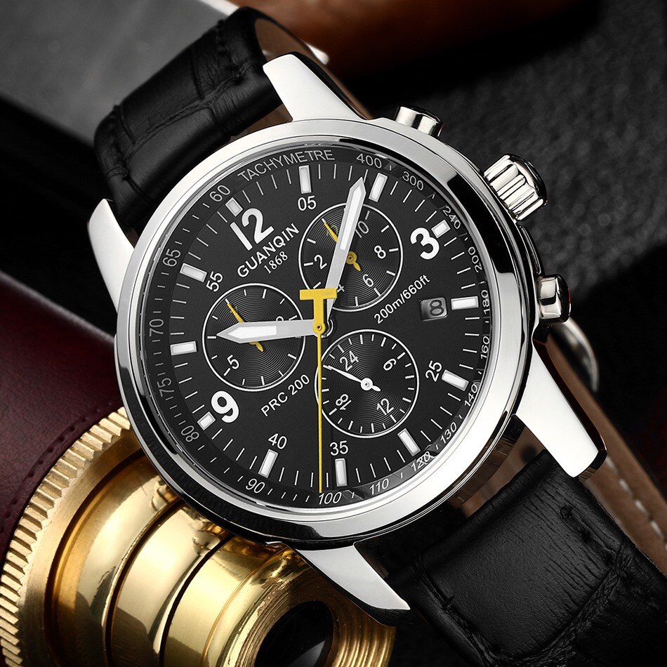 Sport Watch Men Waterproof 200M Mechanical Watch Men Automatic Wind GUANQIN 2020 Top Brand Luxury Date Week Luminous Function Sport Watch Men Waterproof 200M Mechanical Watch Men Automatic Wind GUANQIN 2020 Top Brand Luxury Date Week Luminous Function