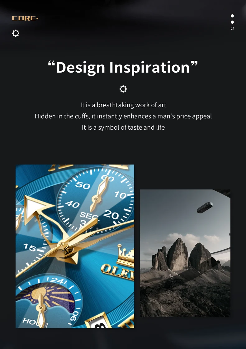 OLEVS 3675 Mens Watch Business Original Brand Quartz Watch Waterproof Luminous Moon Phase Automatic Date Three Dial Watch Gifts OLEVS 3675 Mens Watch Business Original Brand Quartz Watch Waterproof Luminous Moon Phase Automatic Date Three Dial Watch Gifts