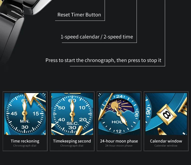 OLEVS 3675 Mens Watch Business Original Brand Quartz Watch Waterproof Luminous Moon Phase Automatic Date Three Dial Watch Gifts OLEVS 3675 Mens Watch Business Original Brand Quartz Watch Waterproof Luminous Moon Phase Automatic Date Three Dial Watch Gifts