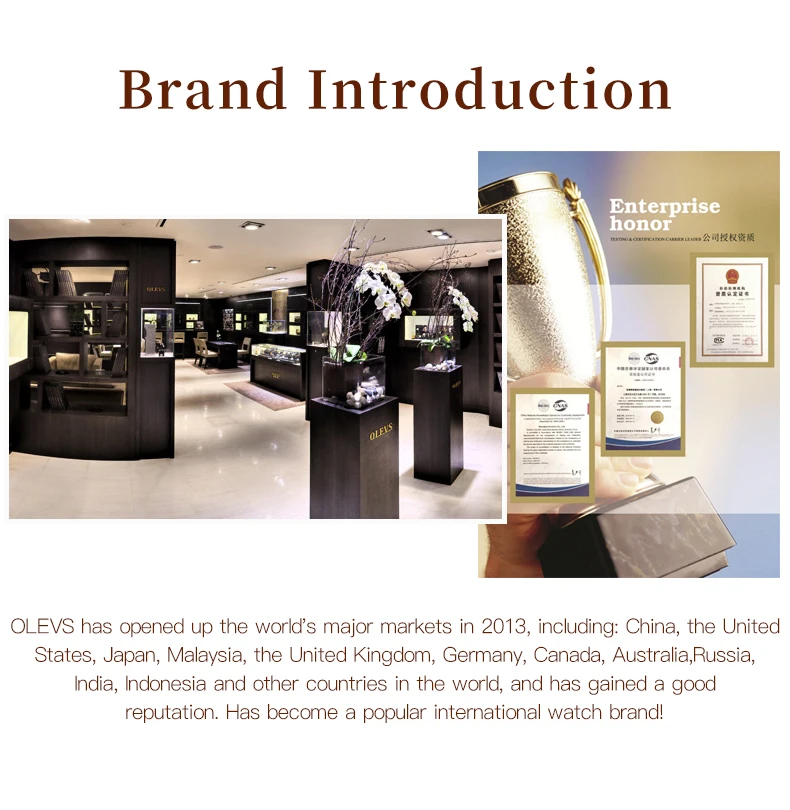 OLEVS Original Diamond Watch for Women Fashion Elegant Stainless Steel Waterproof Quartz Wristwatch Luxury Ladies Dress Watches