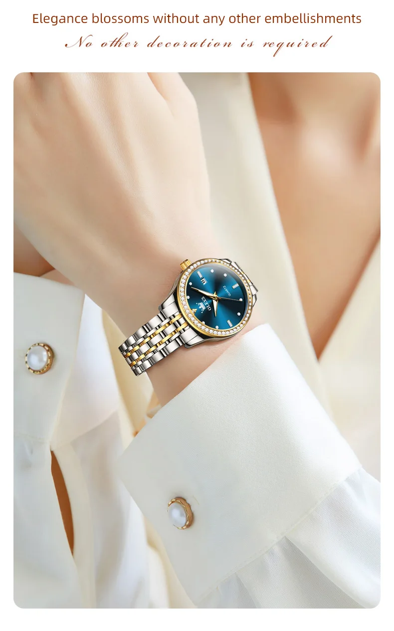 OLEVS Luxury Brand Women's Watches Elegant Gold Fashion Quartz Watch Luminous Versatile Waterproof Female Authentication Watch OLEVS Luxury Brand Women's Watches Elegant Gold Fashion Quartz Watch Luminous Versatile Waterproof Female Authentication Watch