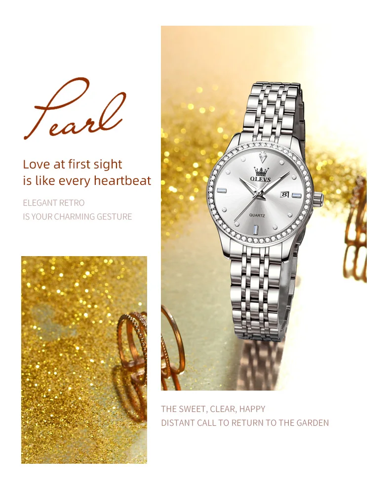 OLEVS Luxury Brand Women's Watches Elegant Gold Fashion Quartz Watch Luminous Versatile Waterproof Female Authentication Watch OLEVS Luxury Brand Women's Watches Elegant Gold Fashion Quartz Watch Luminous Versatile Waterproof Female Authentication Watch