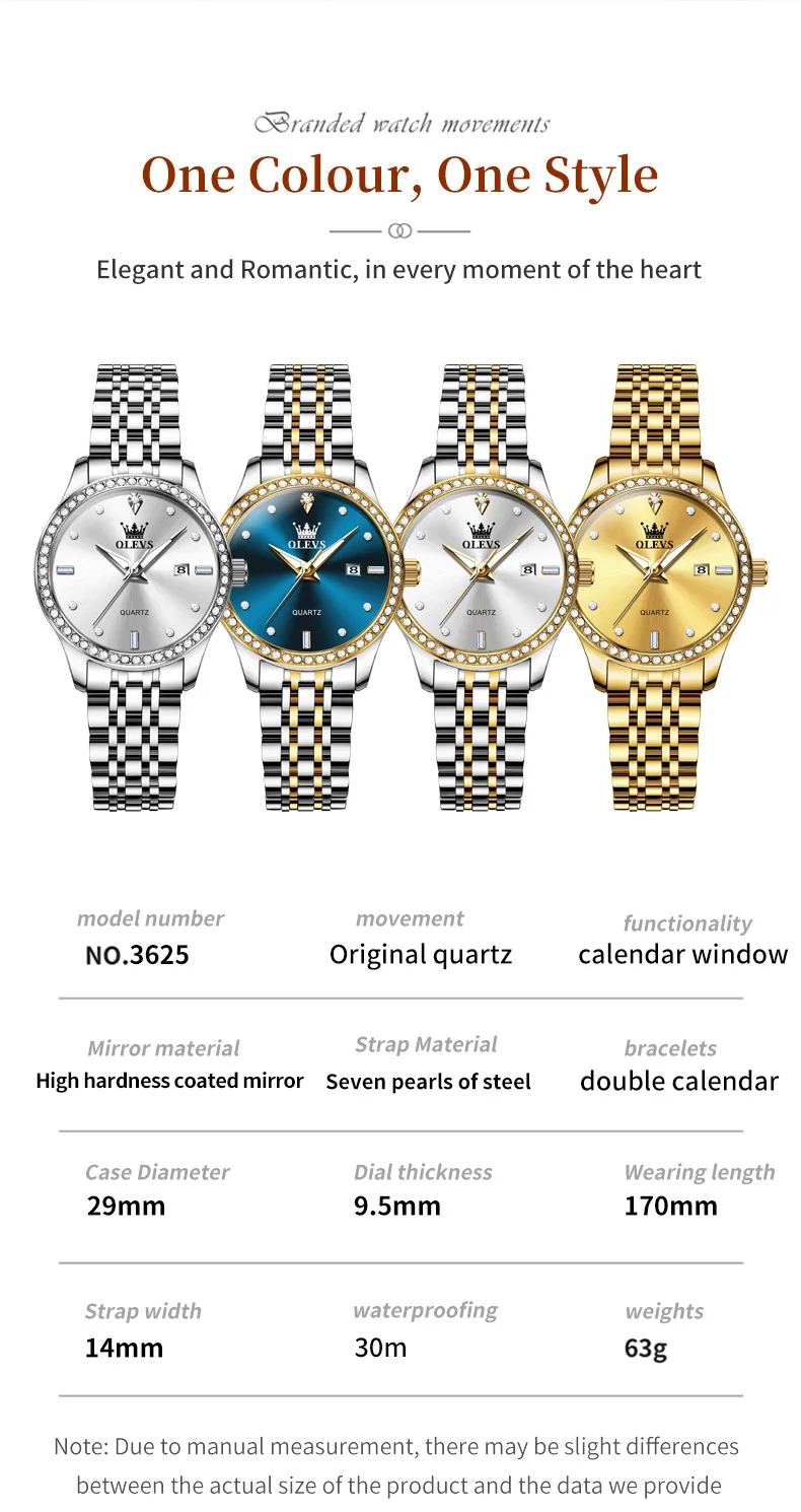 OLEVS Luxury Brand Women's Watches Elegant Gold Fashion Quartz Watch Luminous Versatile Waterproof Female Authentication Watch OLEVS Luxury Brand Women's Watches Elegant Gold Fashion Quartz Watch Luminous Versatile Waterproof Female Authentication Watch